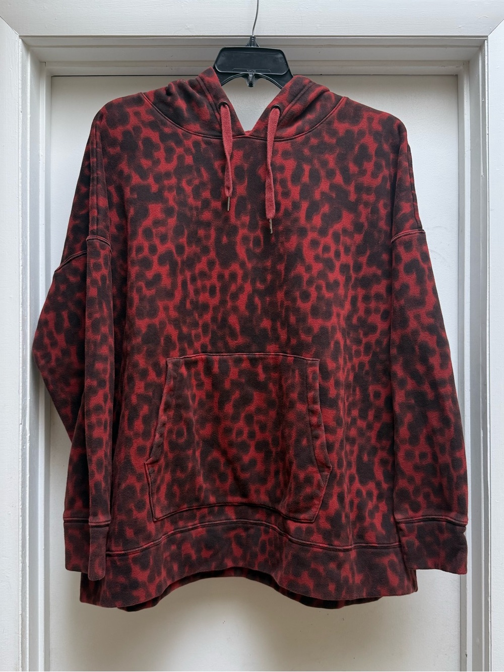 Zella Print Fleece-Lined Hooded Sweatshirt